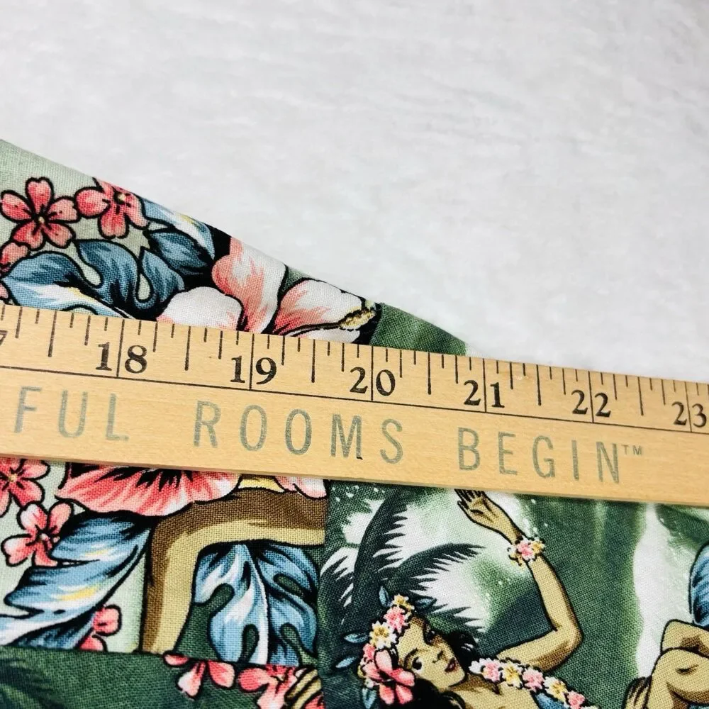Vintage Aloha Republic Hula Girls Hawaiian Shirt Size Large Made In Hawaii USA - Picture 13 of 14
